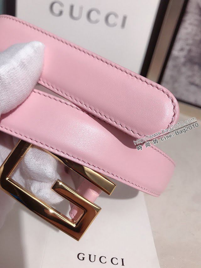 Gucci經典皮帶 古奇方扣牛皮腰帶  jjp2042